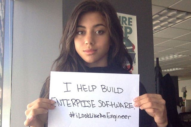 Isis Anchalee started the #ILookLikeAnEngineer trend after encountering sexism