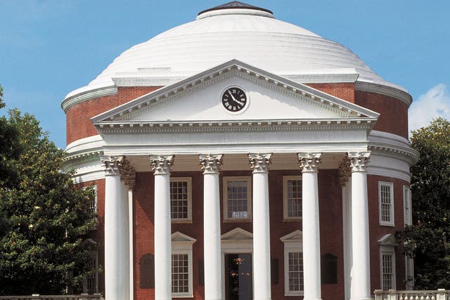 The Rotunda building  at the University of Virginia in Charlottesville, by Jefferson Thomas