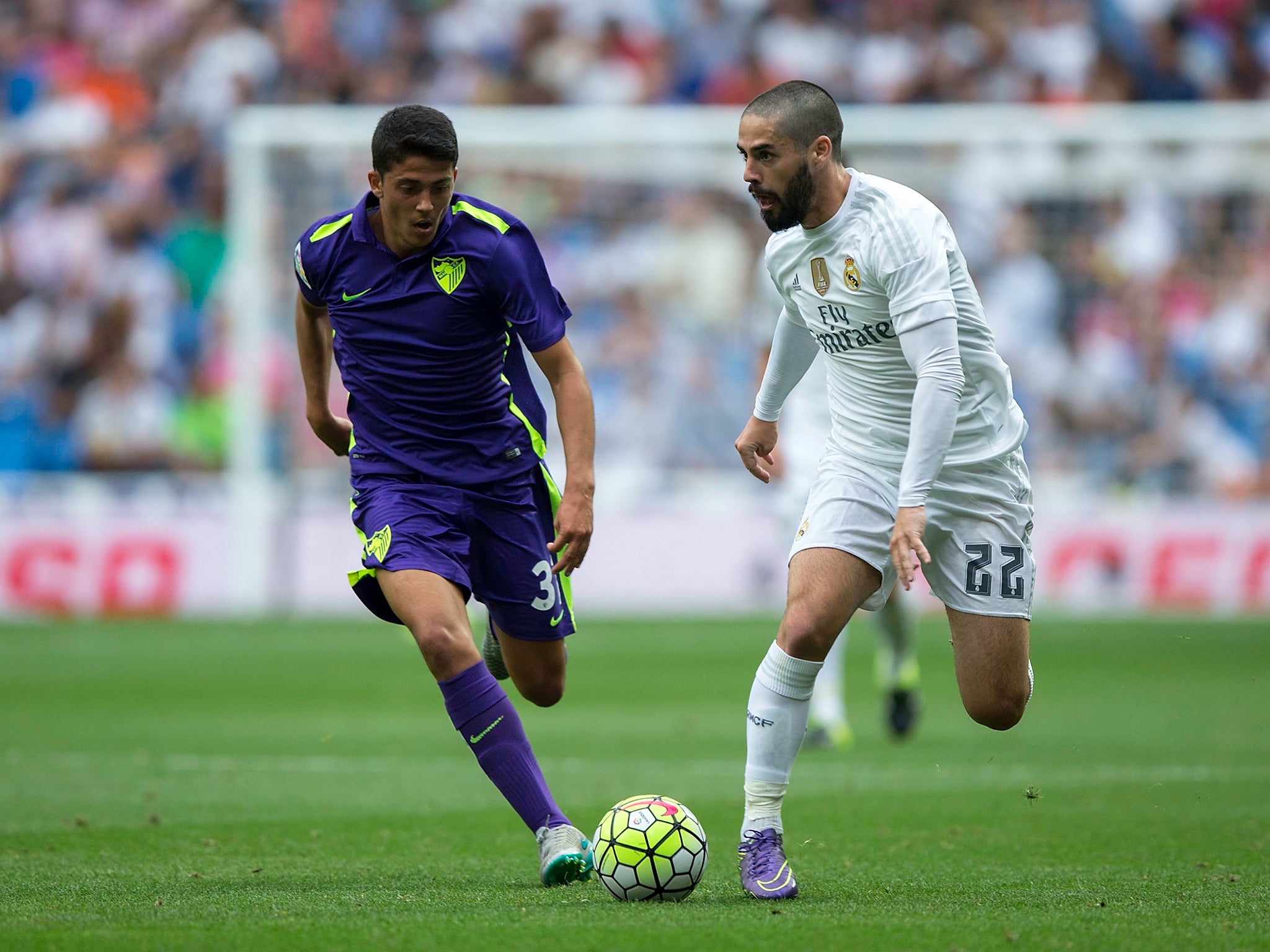 &#13;
Isco in action for Real Madrid&#13;