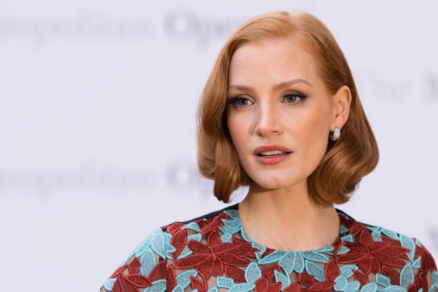 Chastain recounted an anecdote where a prominent female actress was paid 1/16th of her male co-star