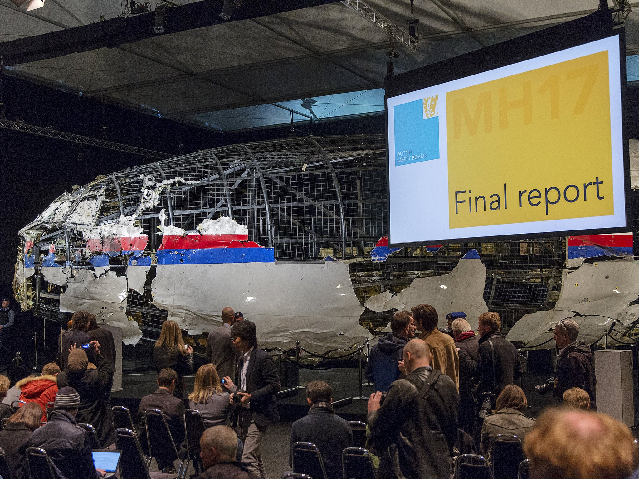 The Dutch investigators said the missile exploded less than a metre from the MH17 cockpit