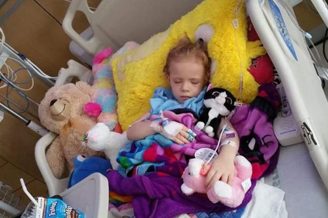 A photo posted online showing Ava recovering from the shooting