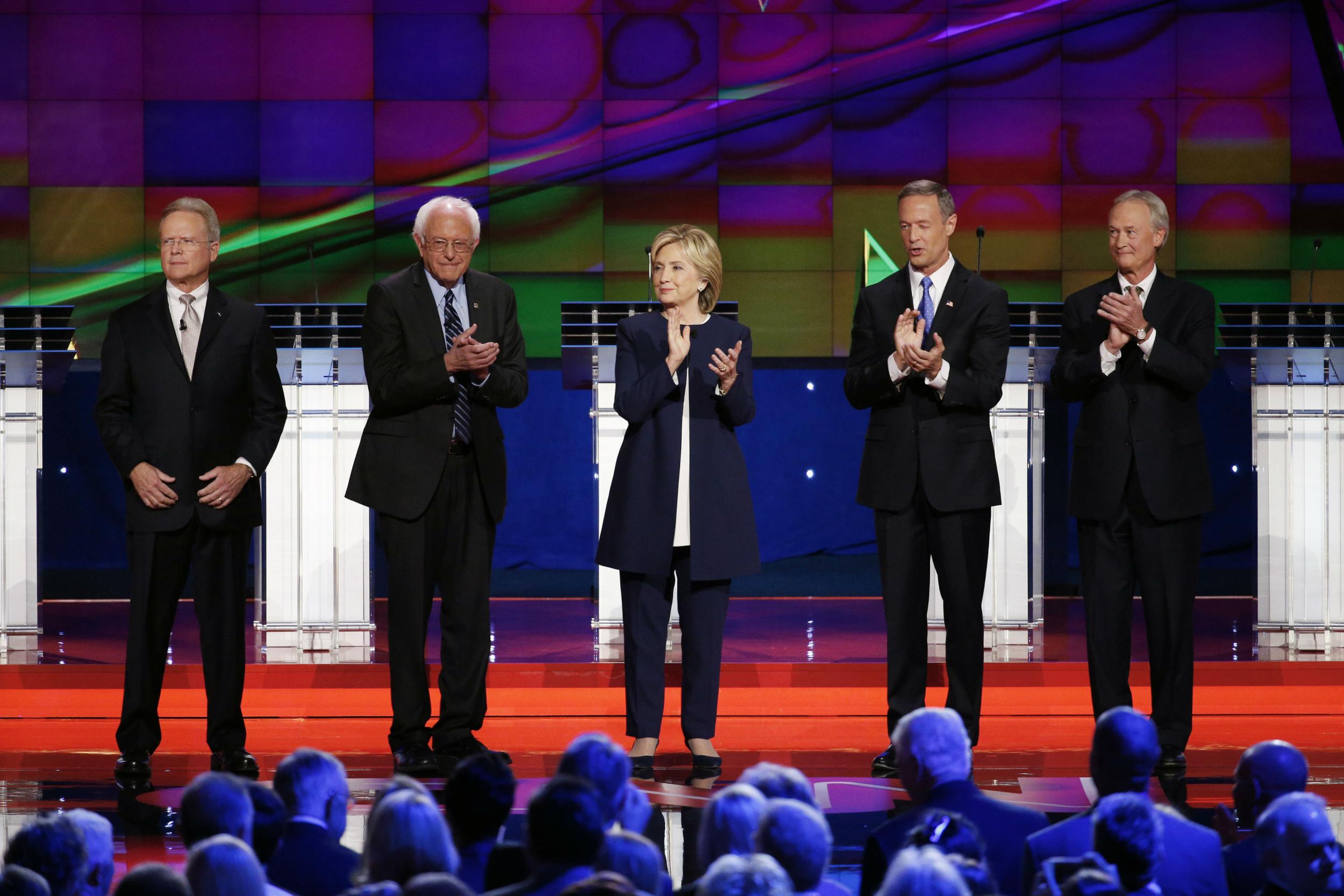 Five Democratic hopefuls are involved in the party's first debate