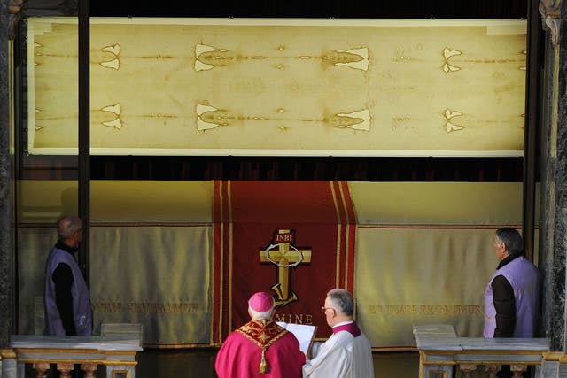 The Shroud of Turin is currently displayed at St John the Baptist Cathedral in Turin