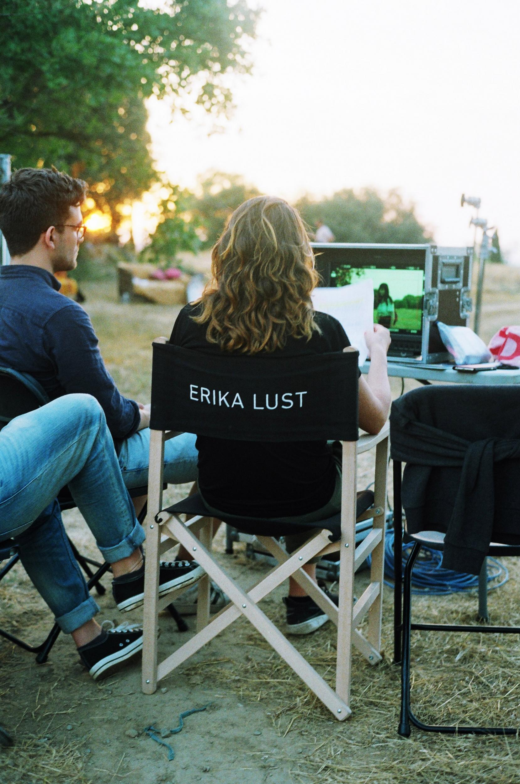 The author watches the scene unfold alongside Erika Lust (Photo: Francesca Jane Allen)