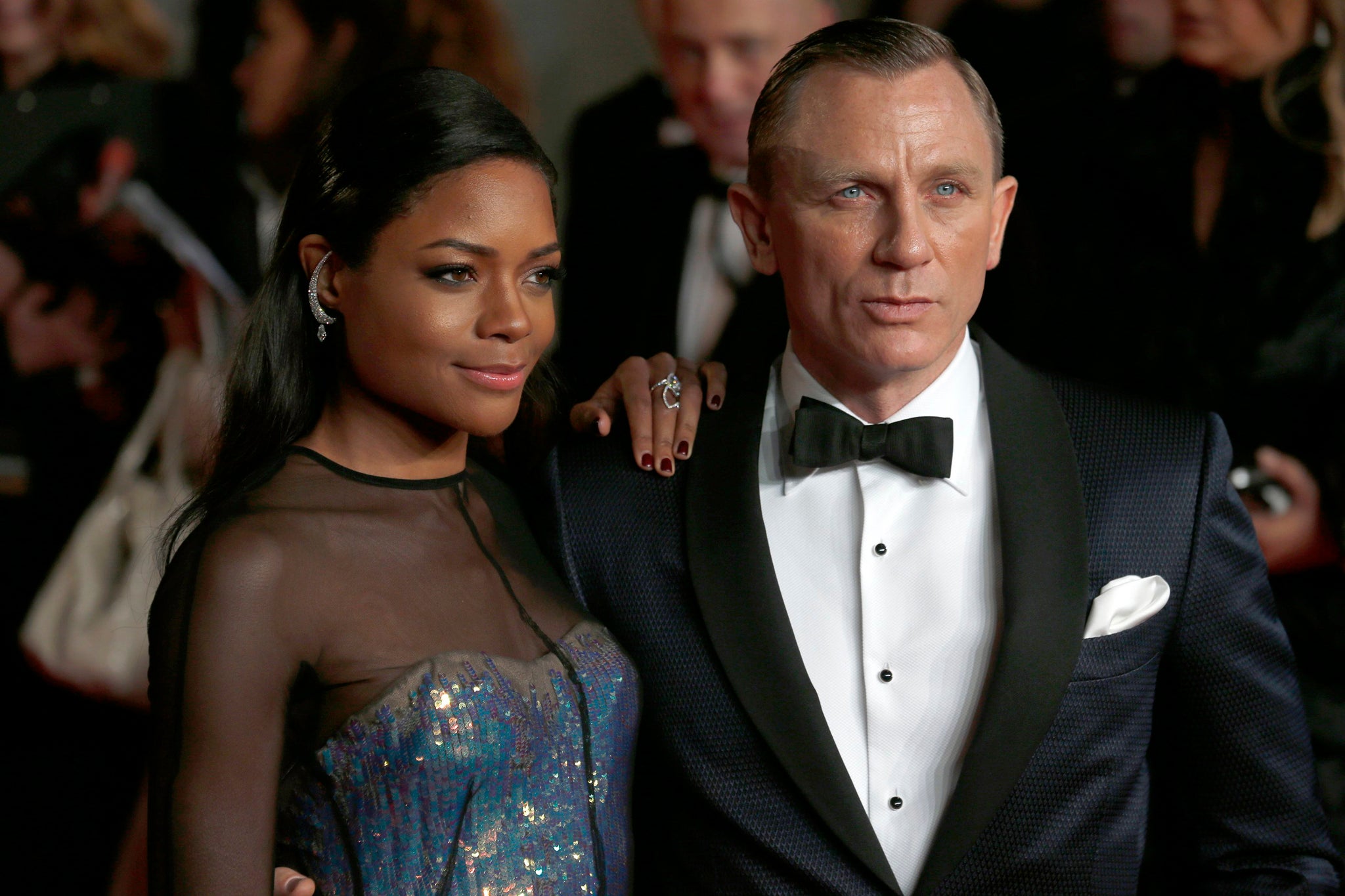 Actor Daniel Craig and actress Naomie Harris by Suzanne Plunkett.