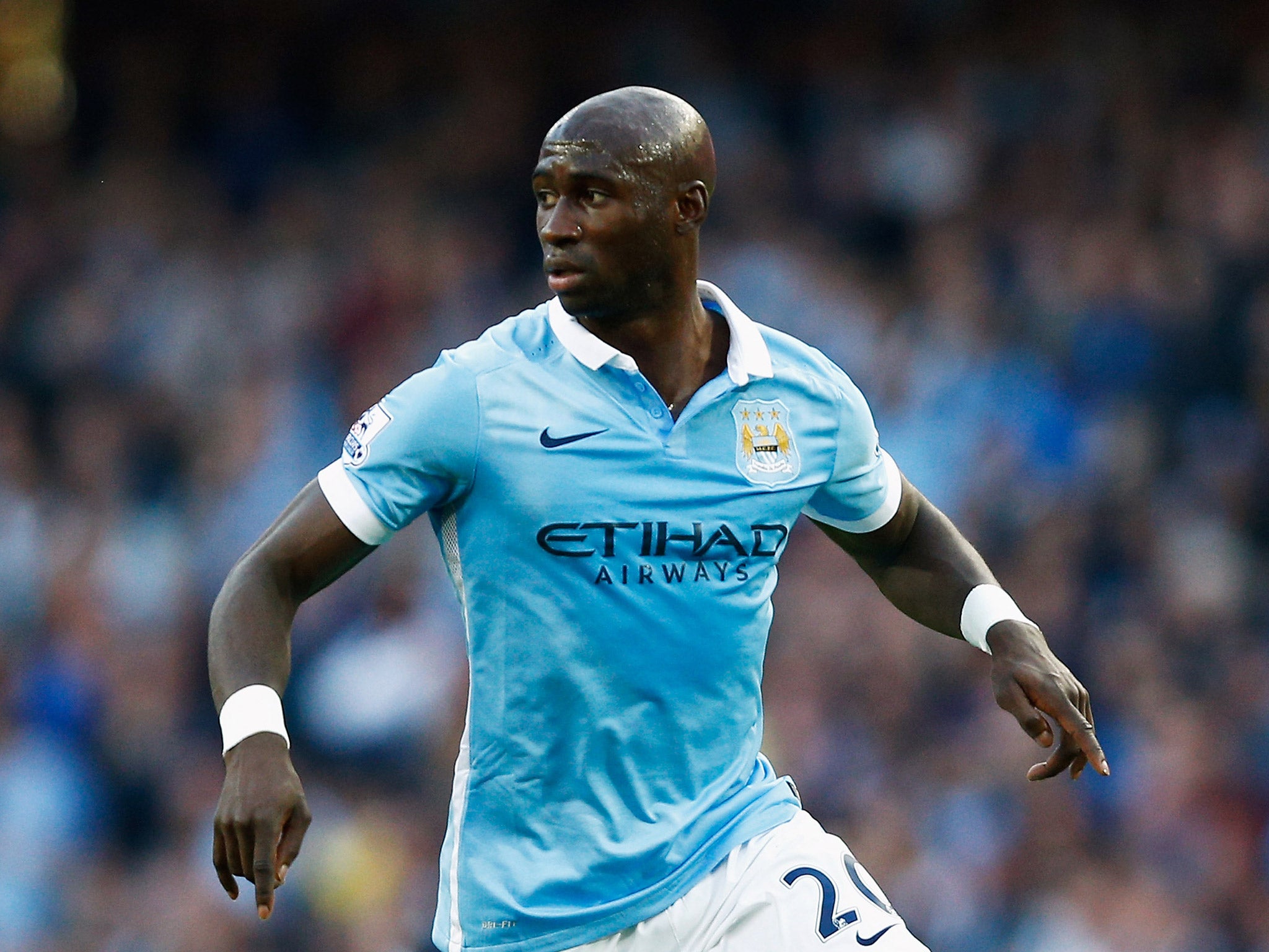 Mangala in action for Manchester City