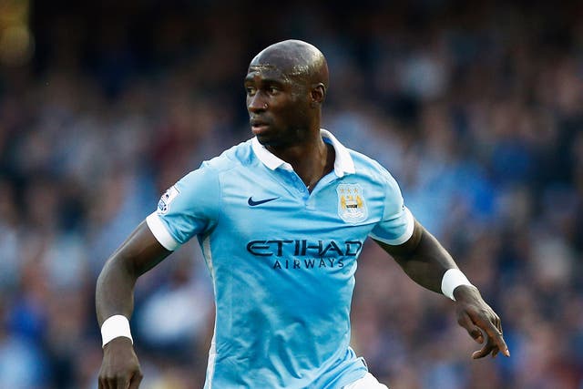 Mangala in action for Manchester City