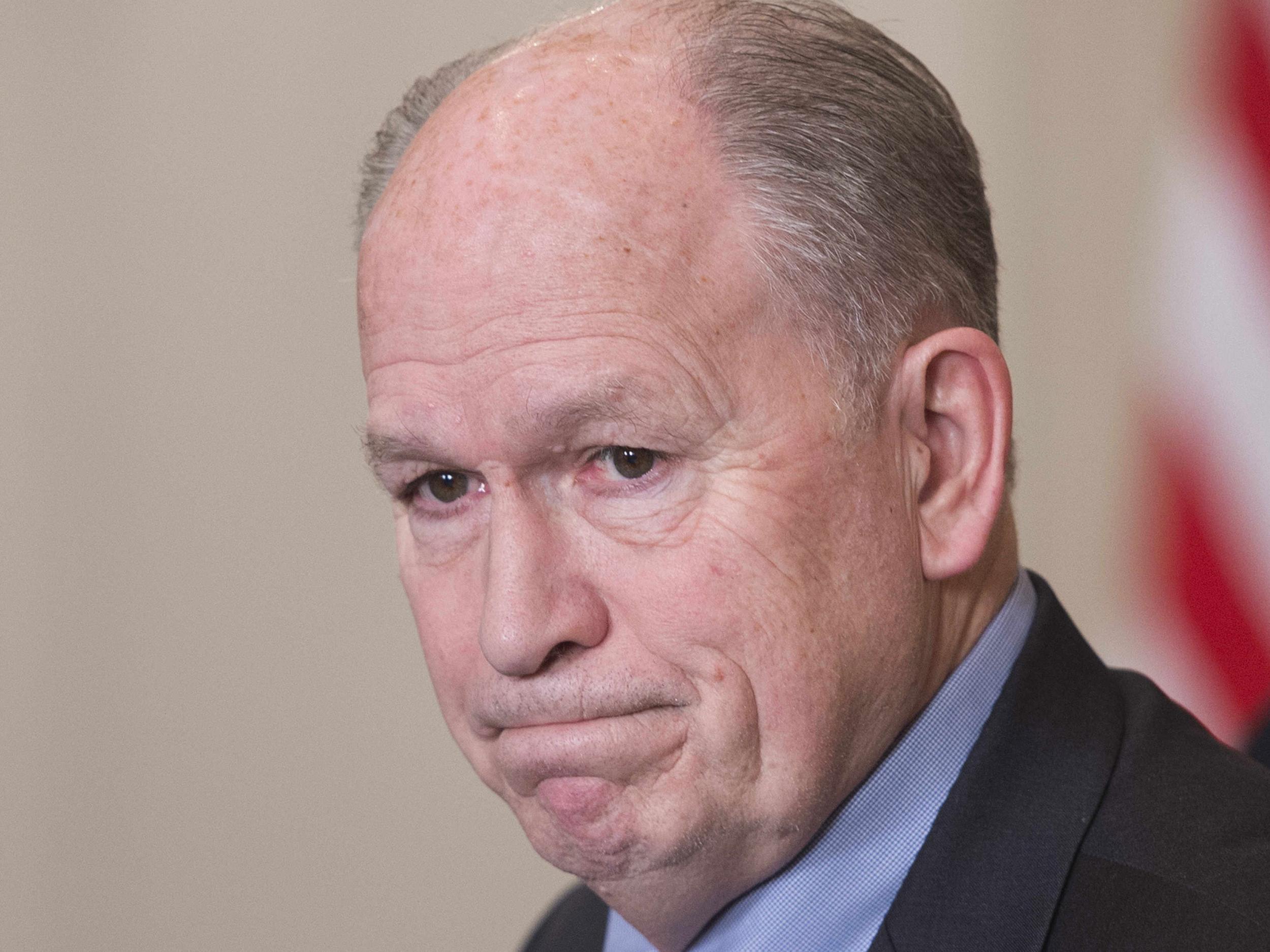 Alaska Governor Bill Walker during a meeting of the National Governors Association at the White House in Washington