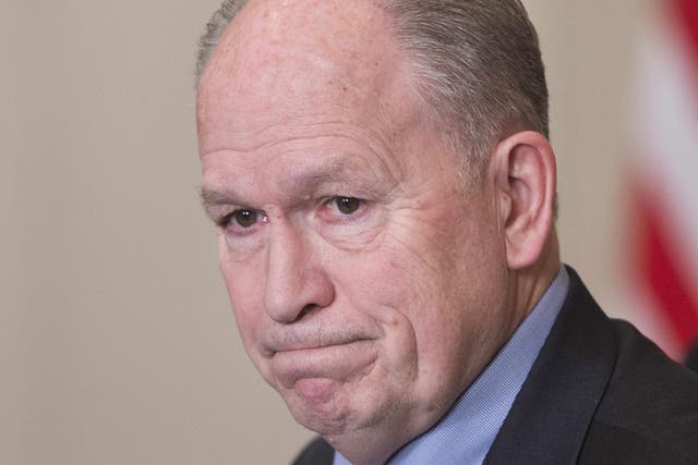 Alaska Governor Bill Walker during a meeting of the National Governors Association at the White House in Washington
