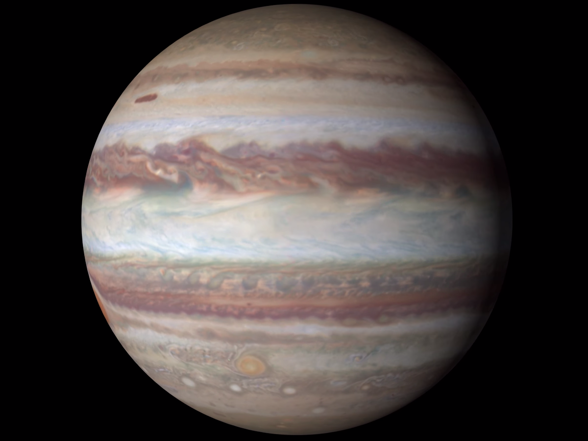 4K image of Jupiter taken by Nasa's Hubble Space Telescope
