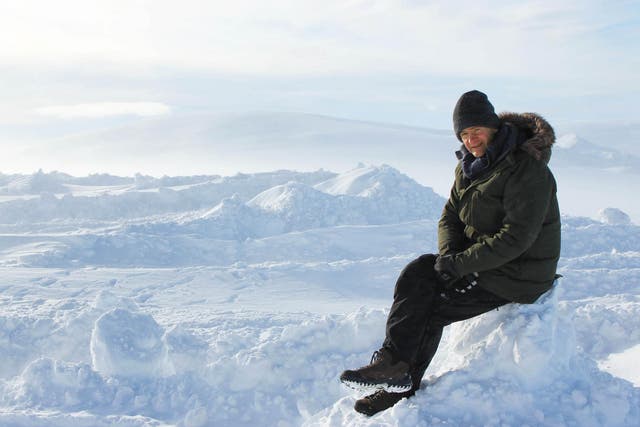 Alexander Armstrong shivers in the Arctic Circle