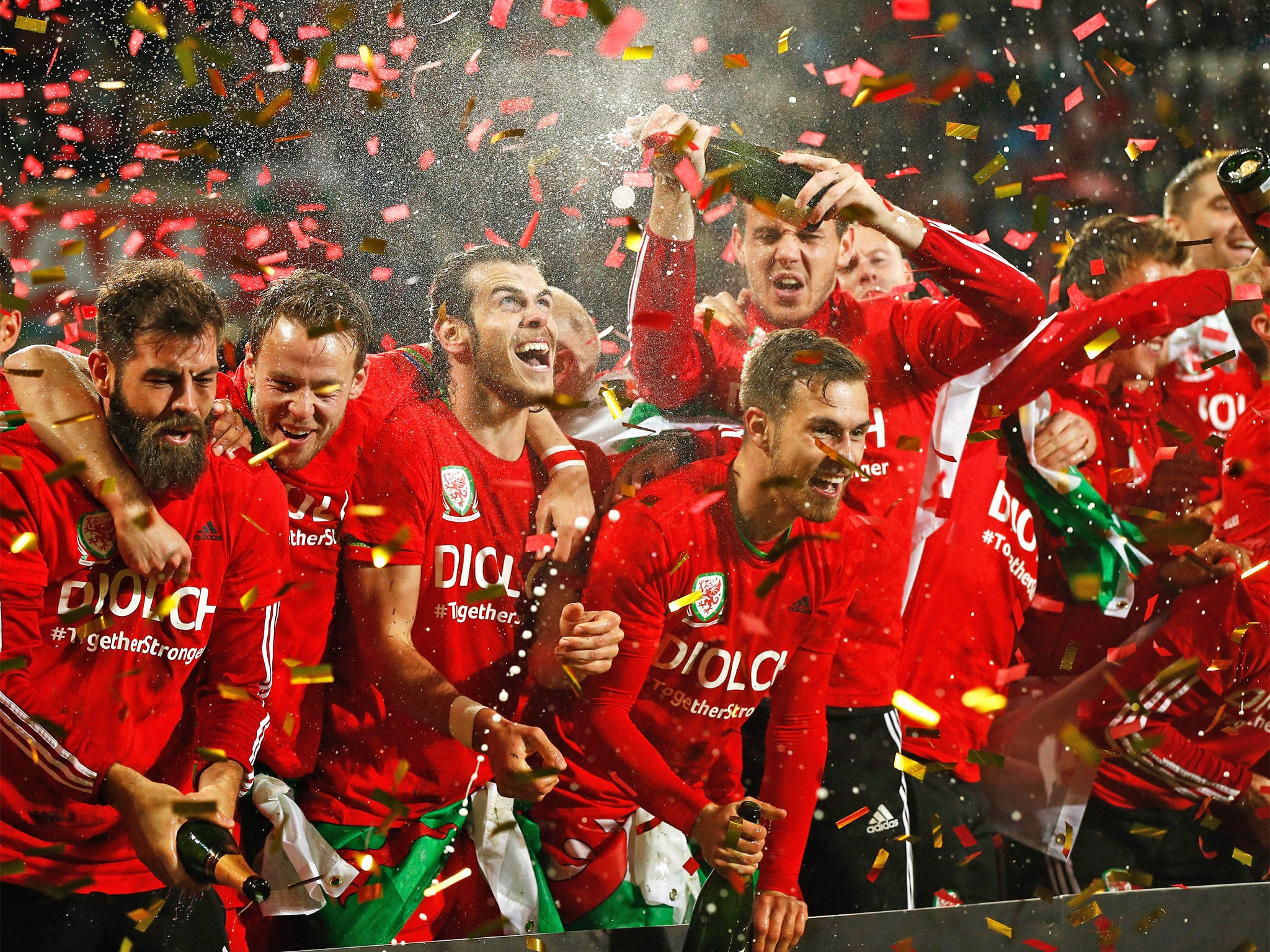 Wales players celebrate a rare qualification for a major tournament - but how far can they go?