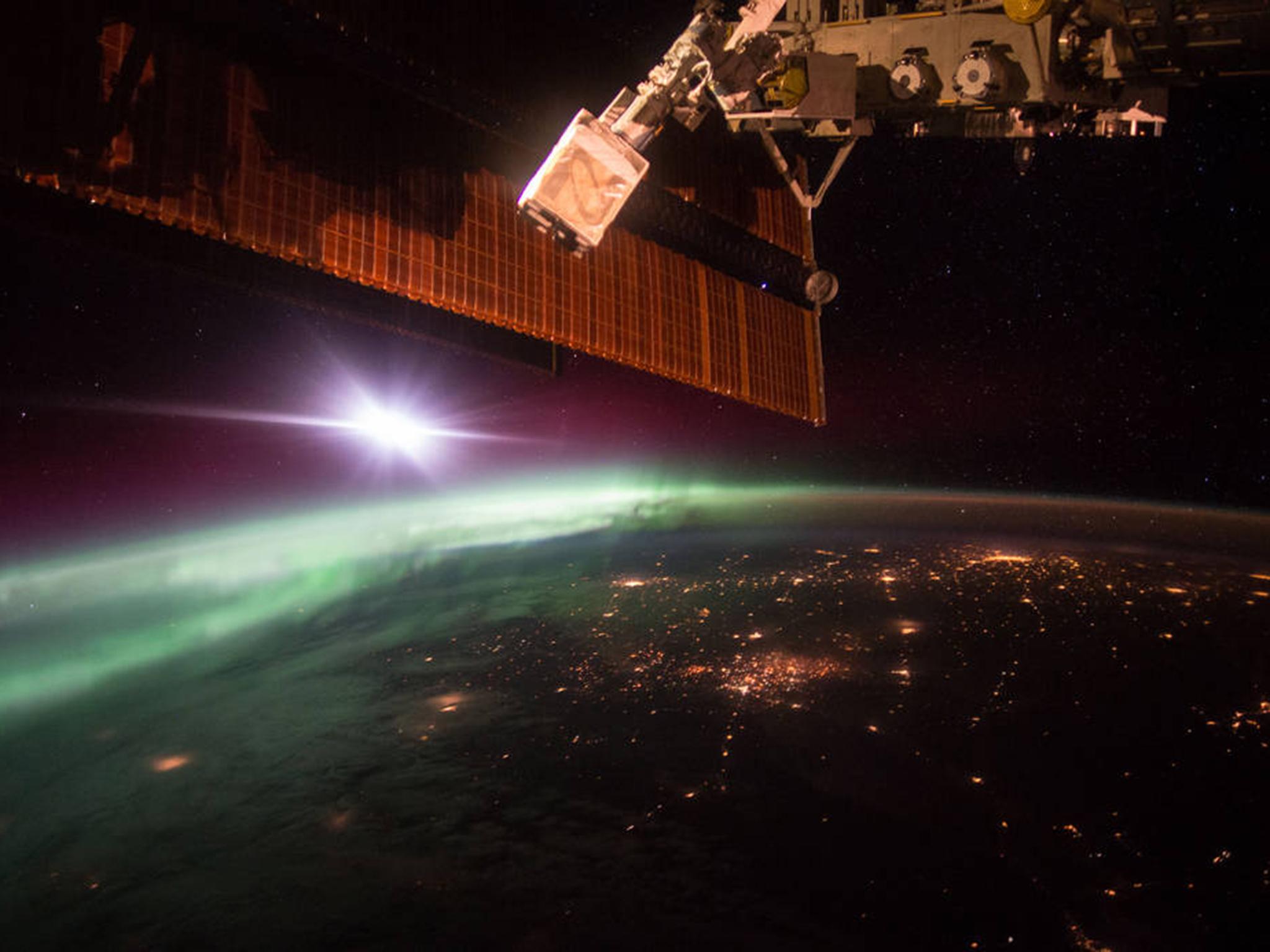 Morning Aurora From the Space Station