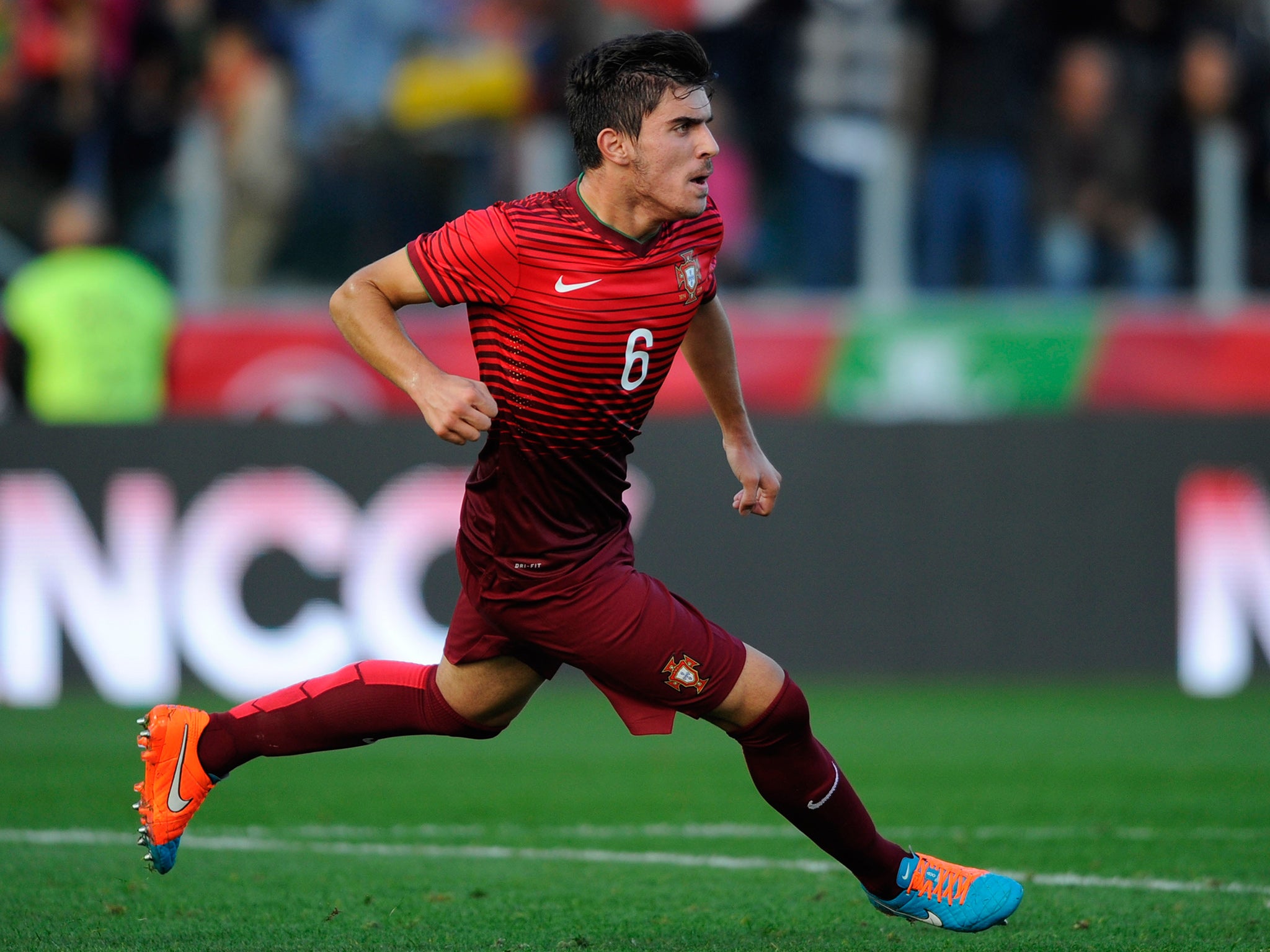Ruben Neves in action for Portugal Under-21s