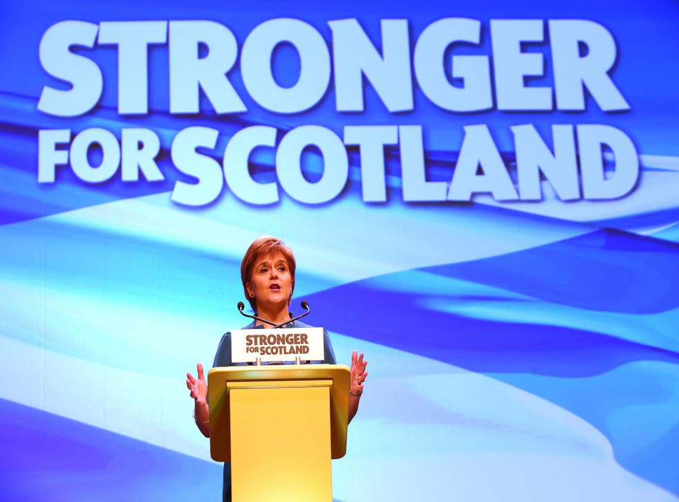 Nicola Sturgeon opens the 2015 SNP conference in Aberdeen 