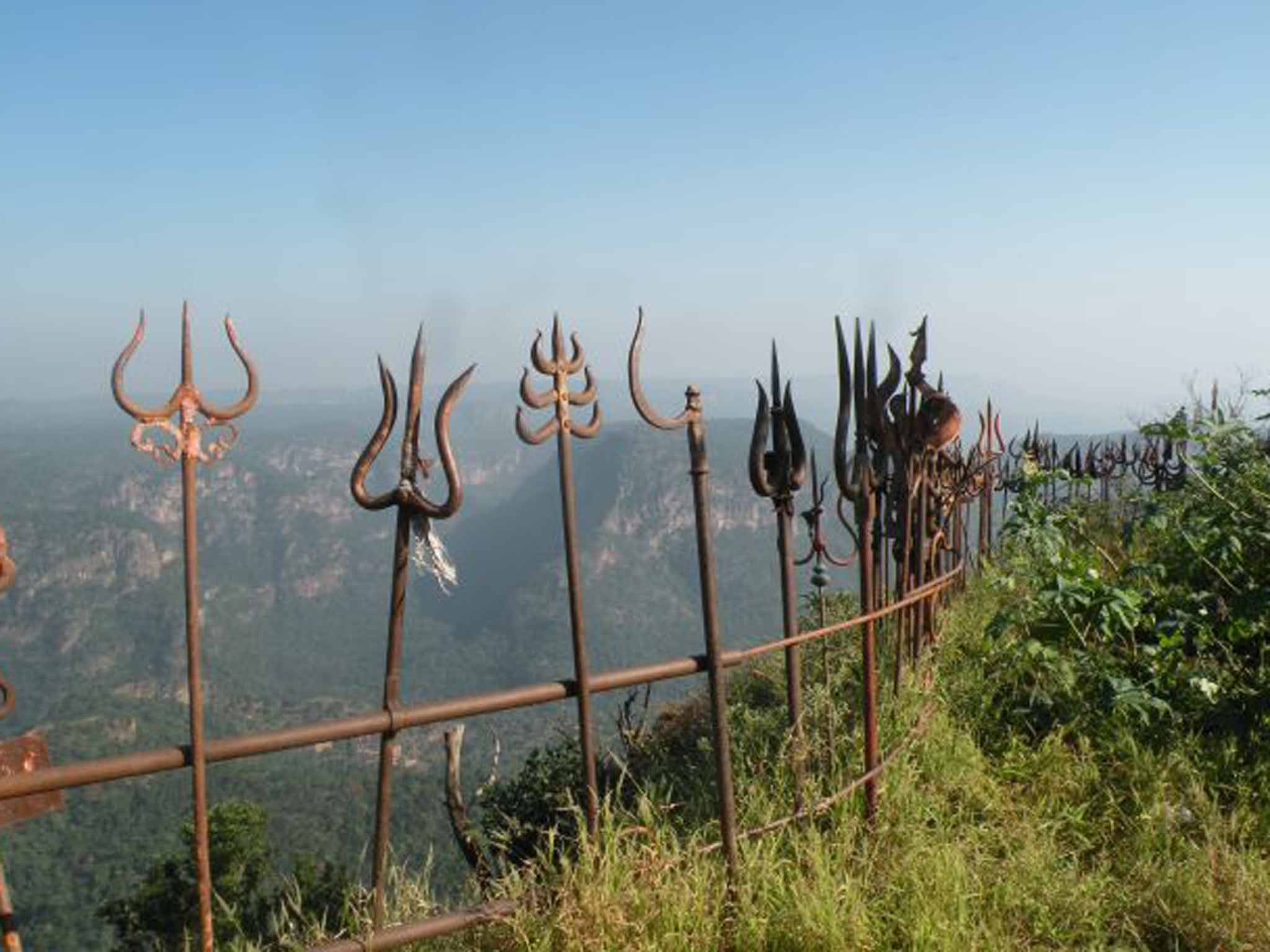 Iron tridents in Chauragarh