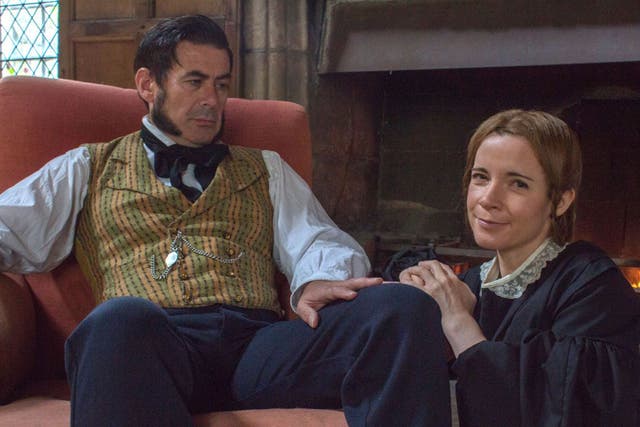 Plain Jane: Lucy Worsley dressed as Jane Eyre with Rochester in ‘A Very British Romance’