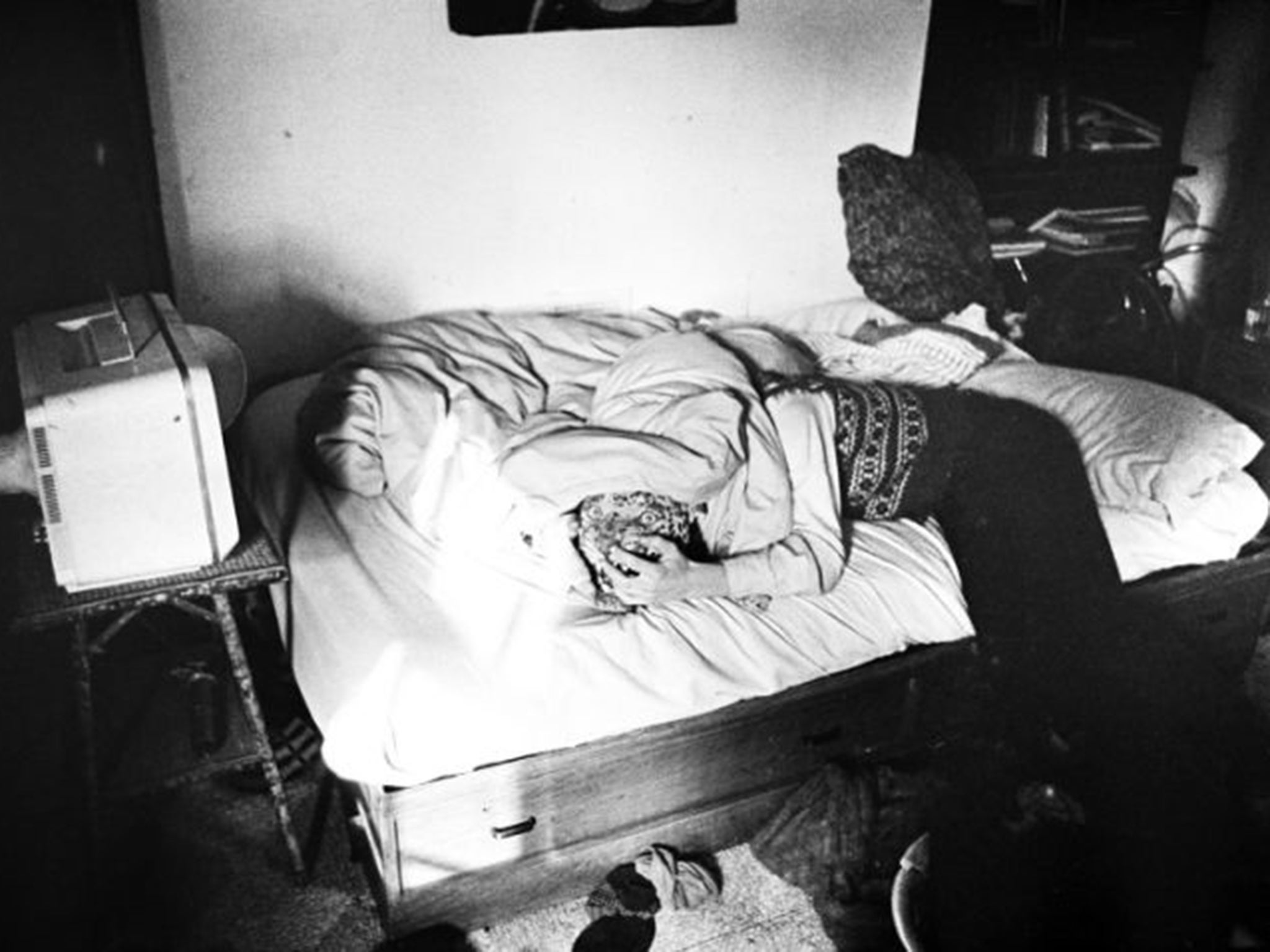 Duvet day: ‘Aaron’s Room (Notting Hill), 1980’ is one of the revealing pictures by former squatter Mark Cawson now showing at ICA