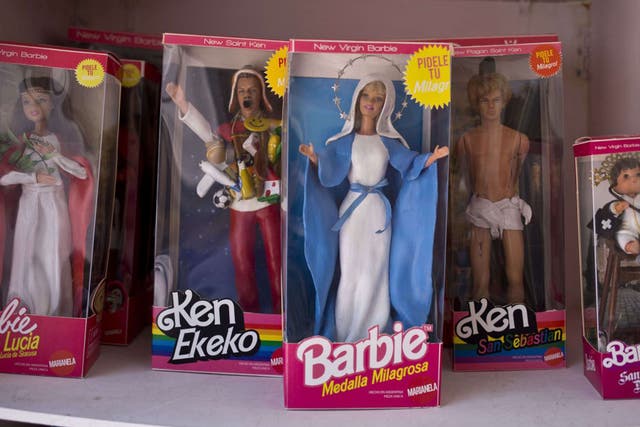 There are some 33 Barbies and Kens going on display as part of the ‘Barbie, the Plastic Religion’ exhibition in Buenos Aires