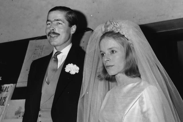 Lord Lucan and his new wife Veronica in 1963. They had separated when the family nanny was beaten to death in 1974
