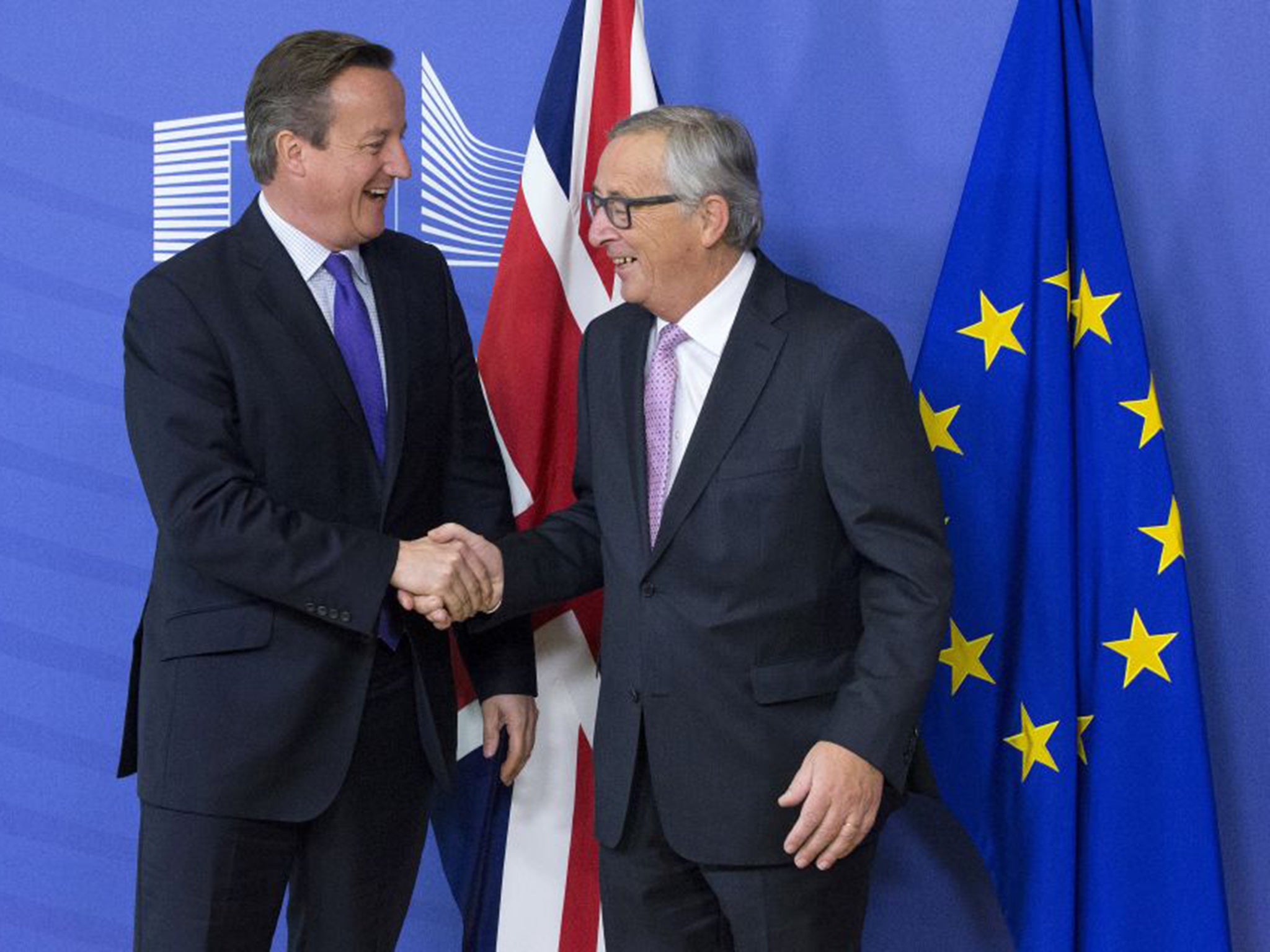 Following a meeting with European Commission President Jean-Claude Juncker, David Cameron said he was confident of getting a good deal for Britain