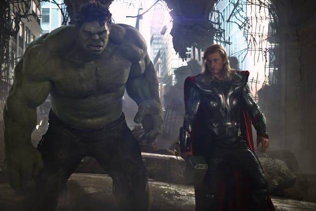 Hulk and Thor in The Avengers