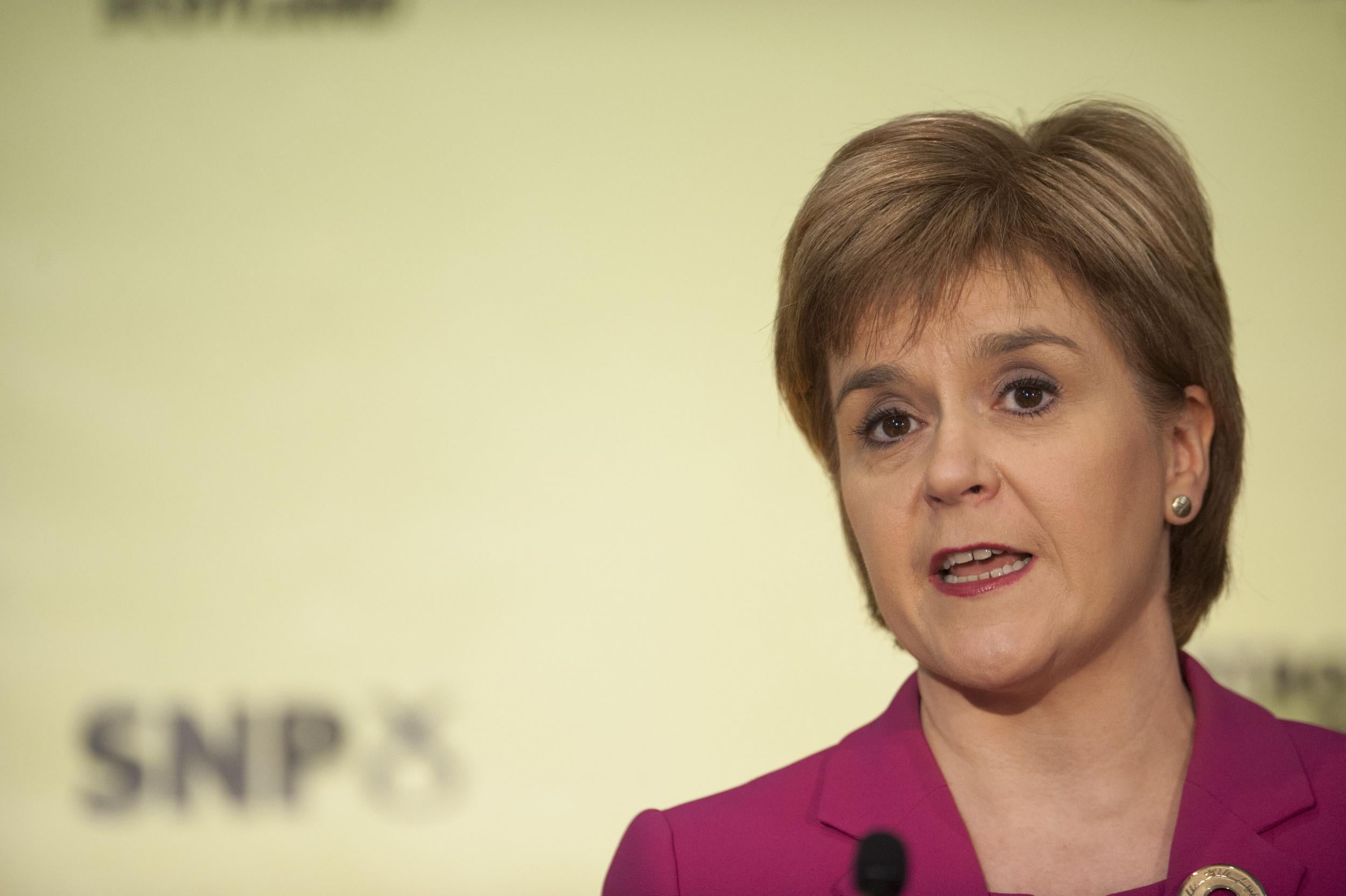 Nicola Sturgeon said Labour was too 'deeply divided' to offer a