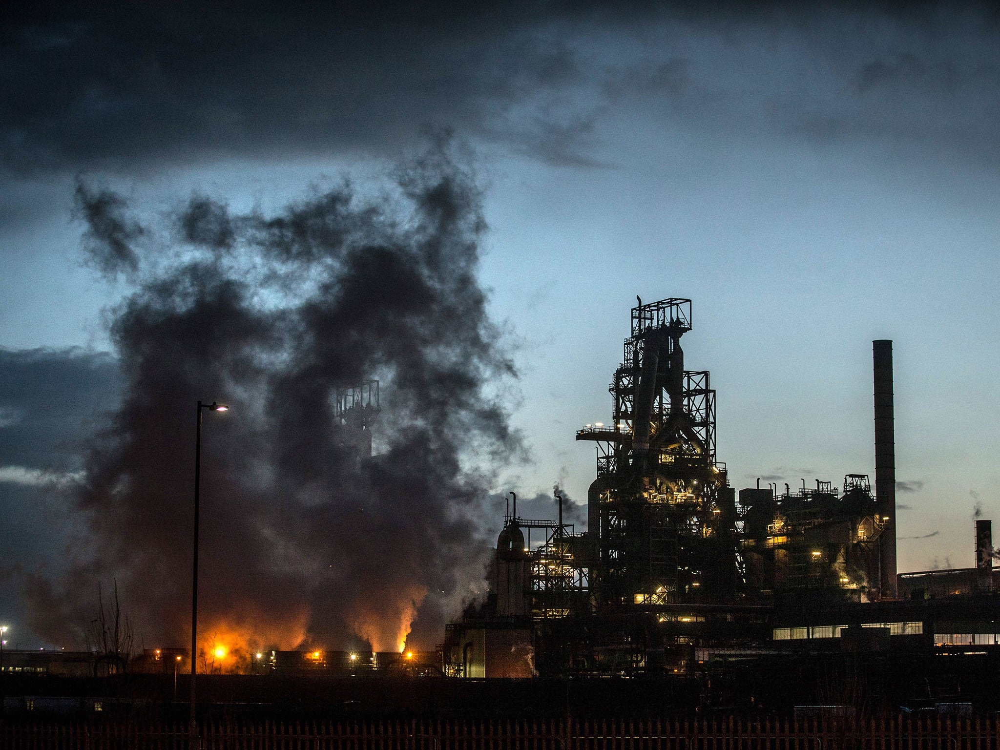 The Tata owned steel works in Port Talbot, Wales (pictured) are thought to be safe from the cuts