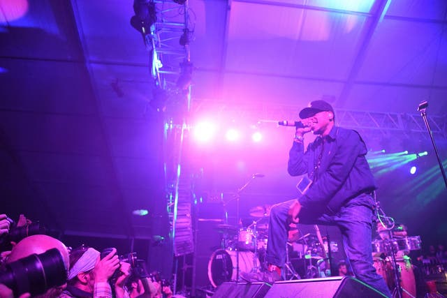 Chance takes the stage at Bonnaroo.