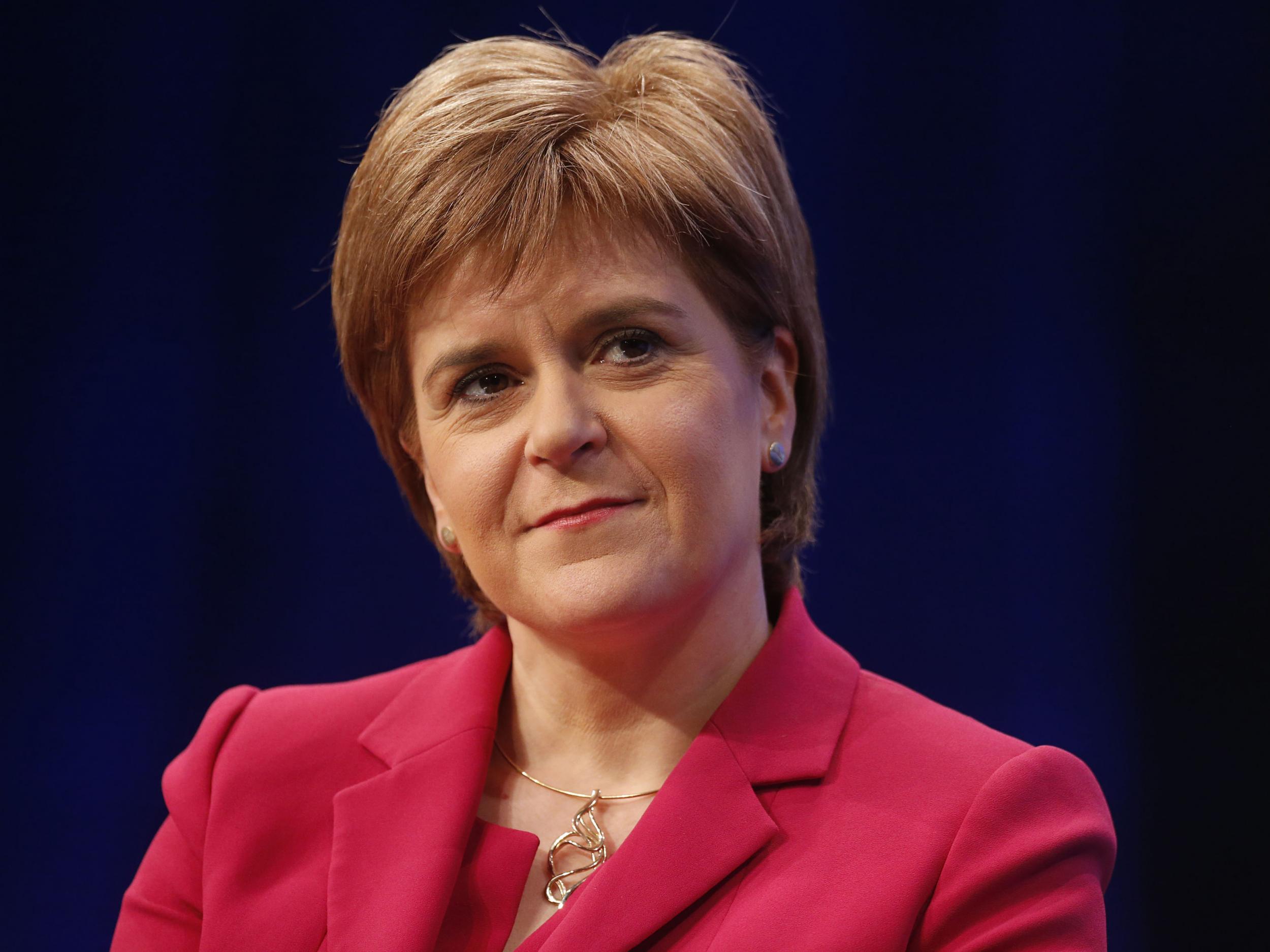 First Minister Nicola Sturgeon during the SNP National conference at Aberdeen Exhibition and Conference Centre in Scotland.