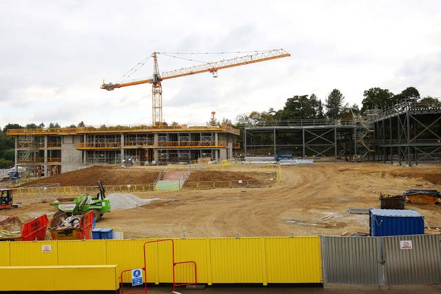 The construction site in Sevenoaks, Kent, where the first "new" grammar school in 50 years has been approved,