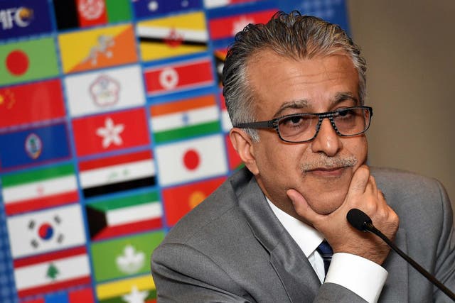 Sheikh Salman Bin Ebrahim al-Khalifa of Bahrain has emerged from the shadows as possibly the
favourite to succeed Sepp Blatter as president of the universally loathed Fifa