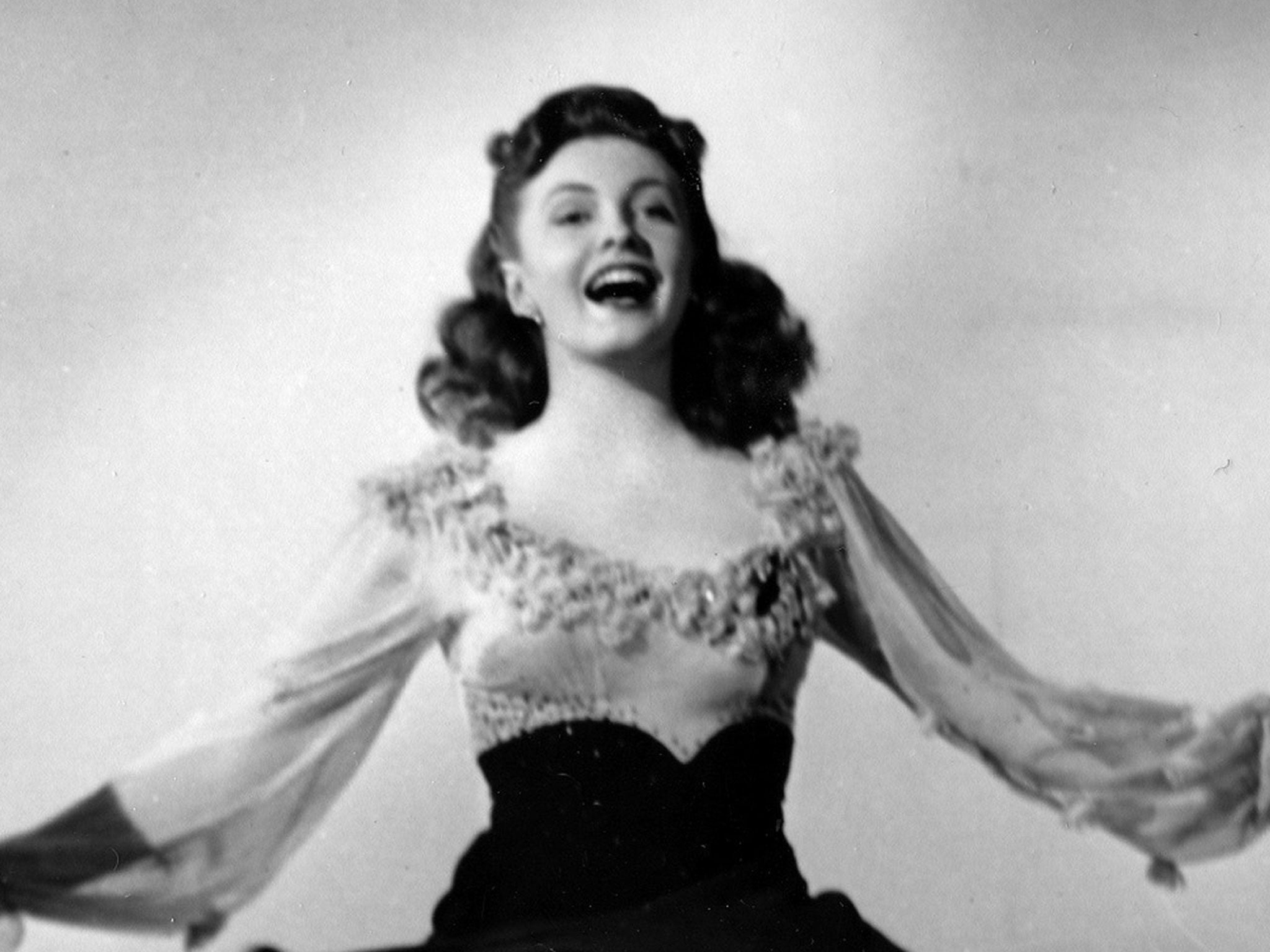 Joan Leslie performs a dance routine from the 1943 movie "The Sky's the Limit"