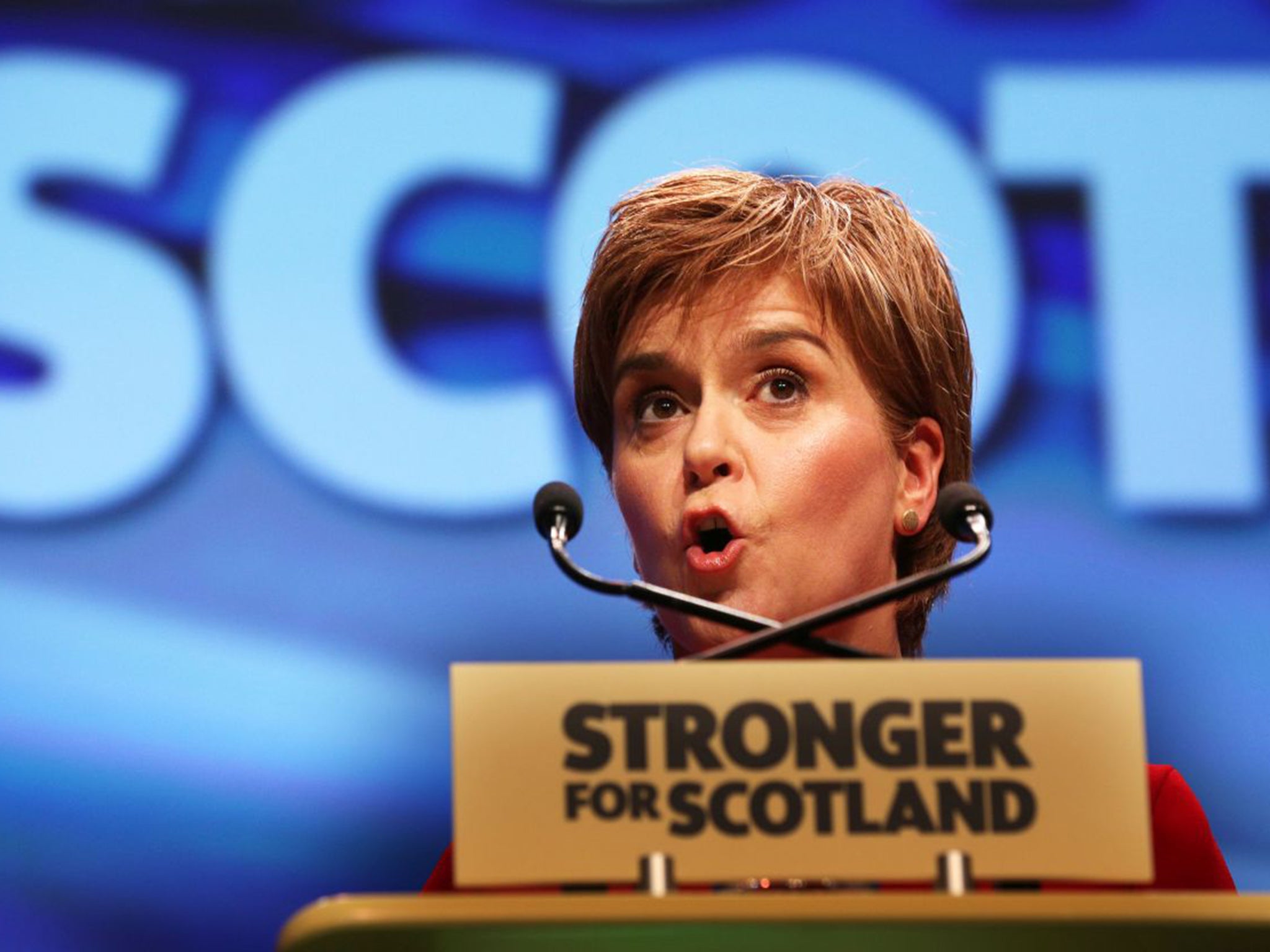 In her speech Nicola Sturgeon labelled the Tories and Labour as “can't do parties”