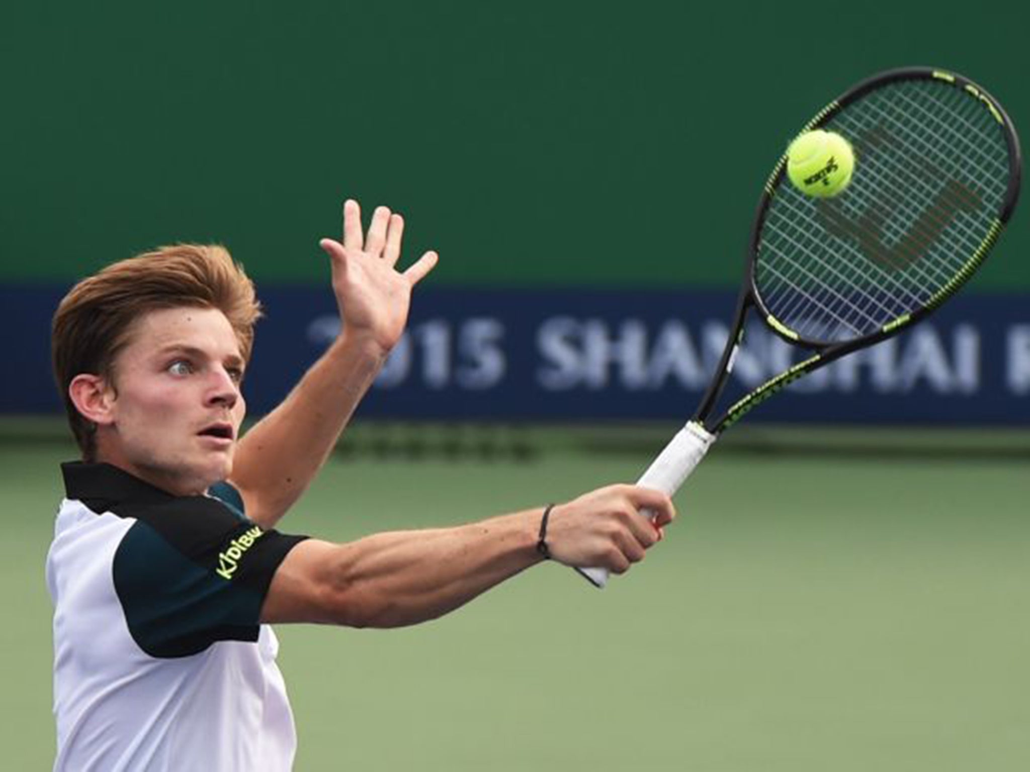 Surface tension: David Goffin feels playing next month’s Davis Cup final on clay will help determine the outcome