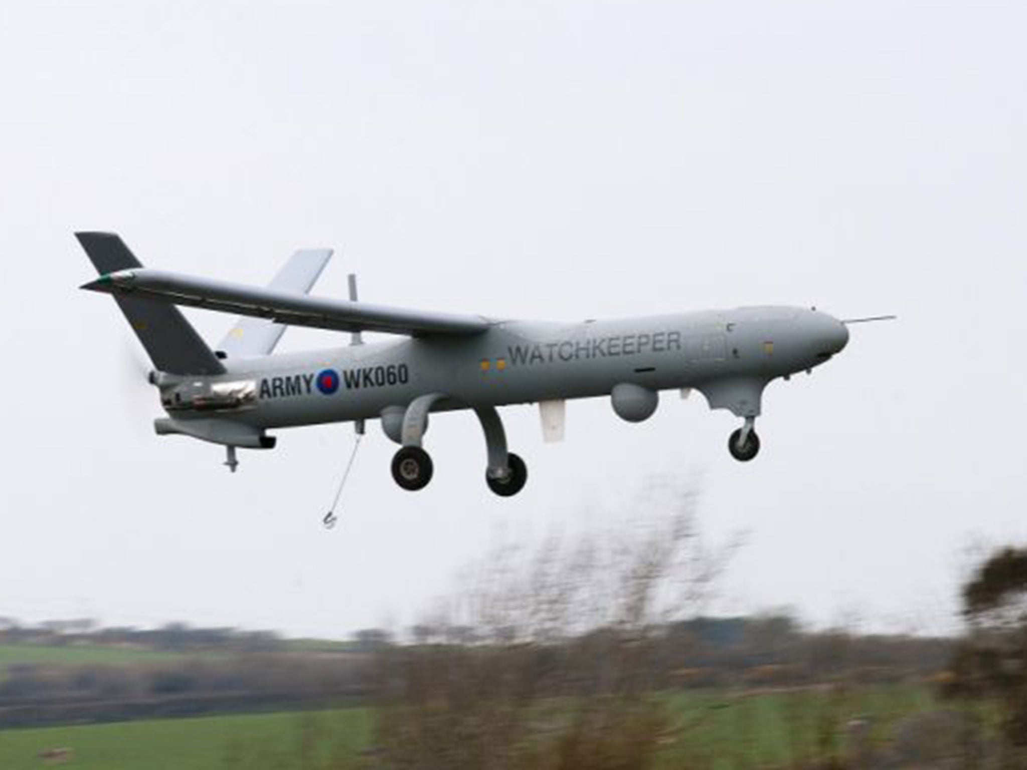 The RAF’s 33 Watchkeeper surveillance drones have not been included in the document