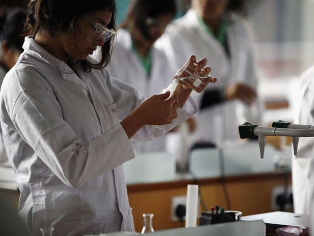 Girls are being discouraged from taking science subjects at A-level