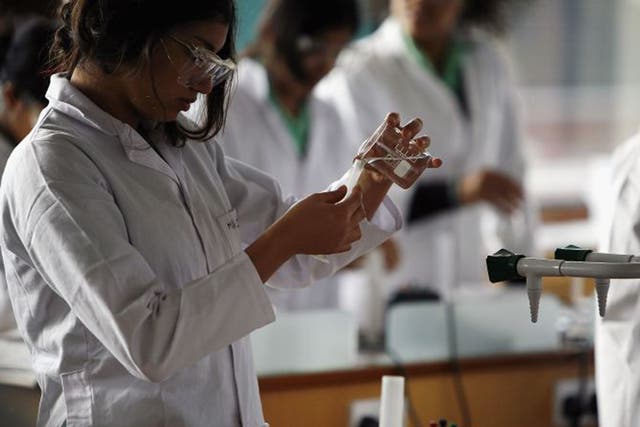 Girls are being discouraged from taking science subjects at A-level