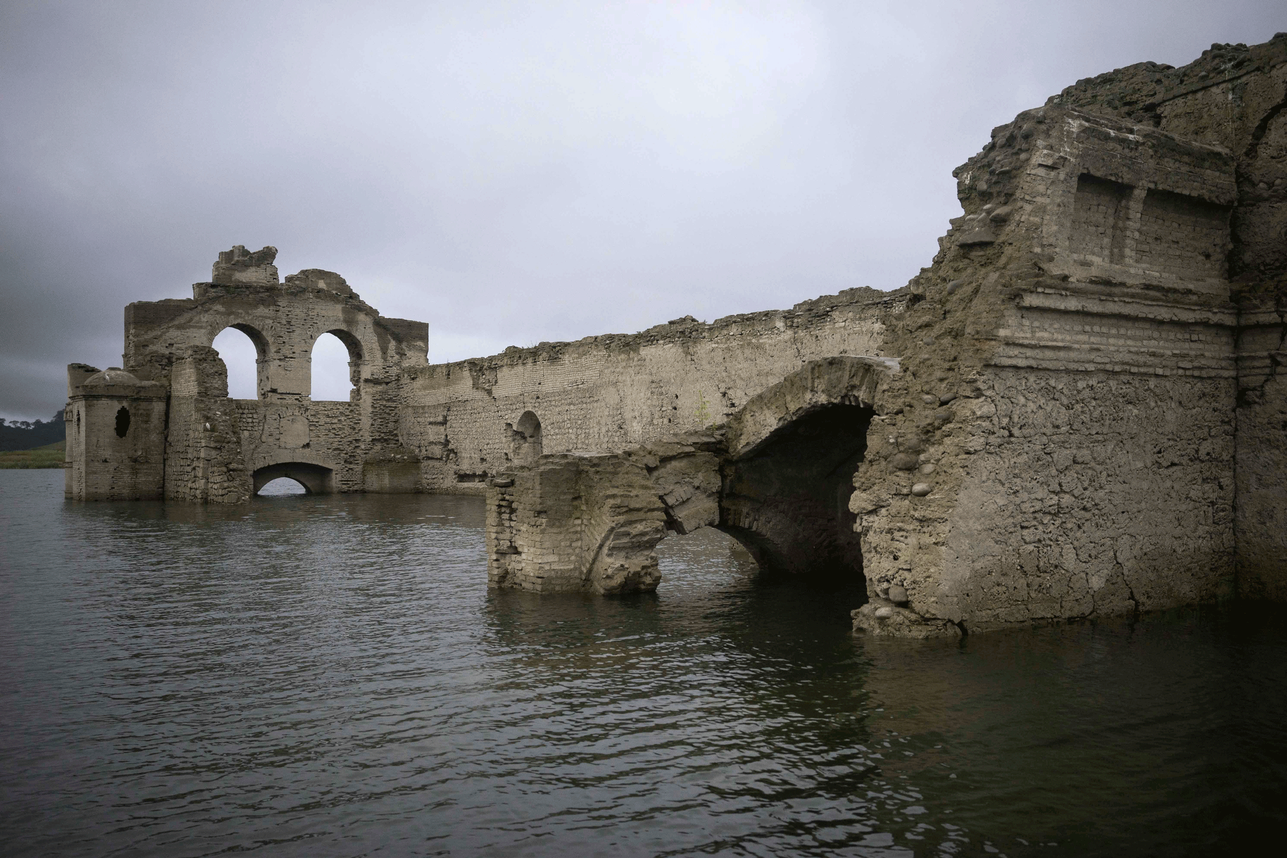 The last time the reservoir dropped to reveal the church was in 2002