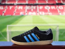 Adidas launch Manchester United trainer - in rival City's colours