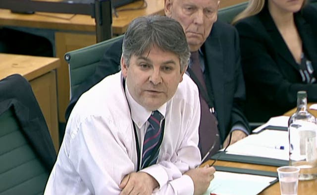 Philip Davies MP at the 2011 phone-hacking hearing