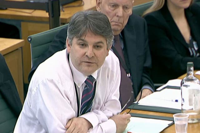 Philip Davies MP at the 2011 phone-hacking hearing