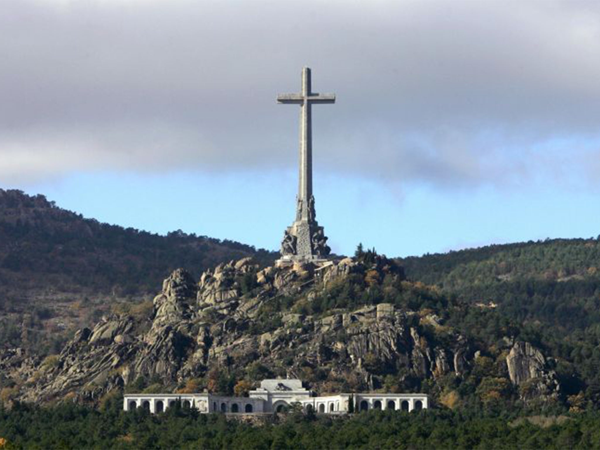 A view of the Valle de los Caidos (The Valley of the Fallen) a monument to the Francoist combatants who died during the Spanish civil war