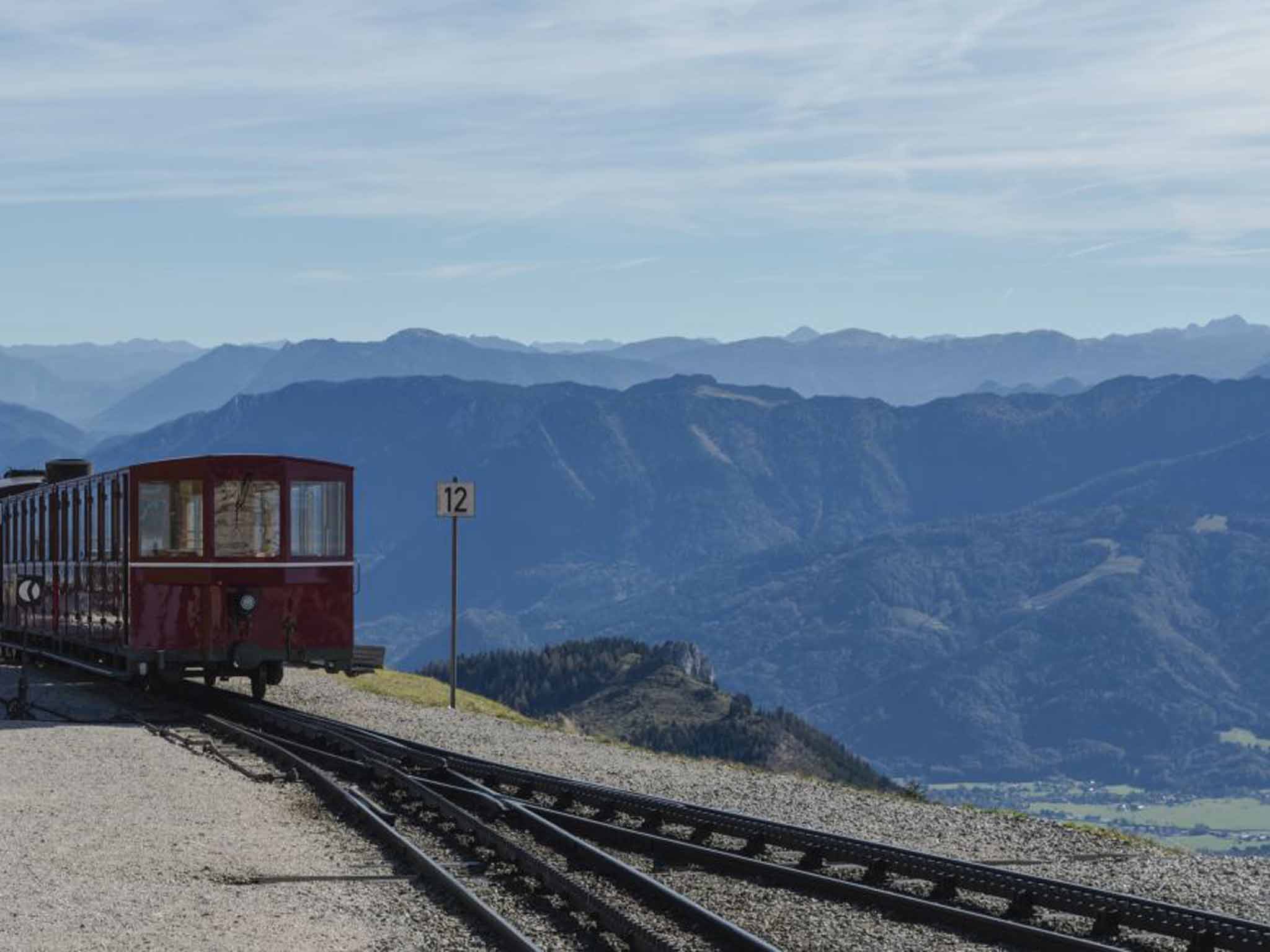 In Austria, the Schafbergbahn leads to Europe's highest station, at Jungfraujoch