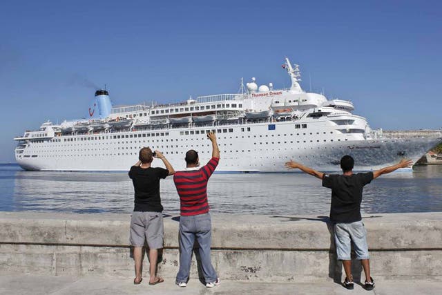 Ship shape: Thomson Dream at Havana