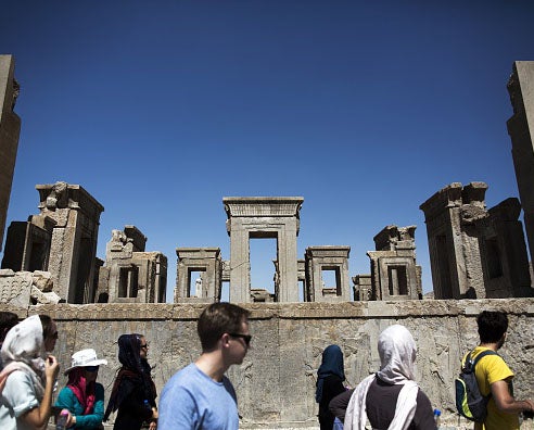 Iran boasts 19 UNESCO world heritage sites including the ruins of the Tachara Palace (pictured) which is part of Persepolis - the ancient capital built in 518BC
