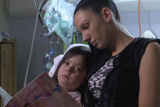 Ella, six, pictured with her mother Alice, had to wait six months for a heart transplant