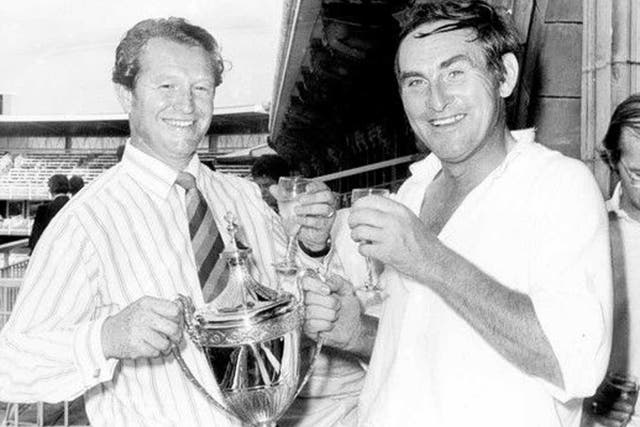 Astute signings: Turner (left) with Ray Illingworth and the Benson & Hedges
Cup in 1972