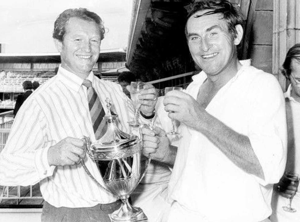 Astute signings: Turner (left) with Ray Illingworth and the Benson & Hedges
Cup in 1972